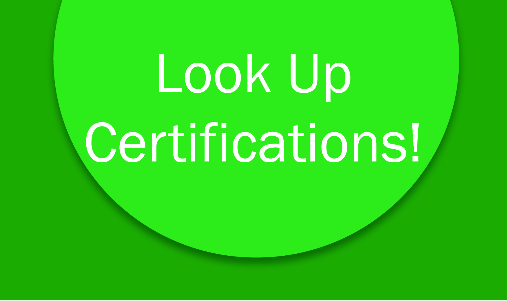 Lookup Certification