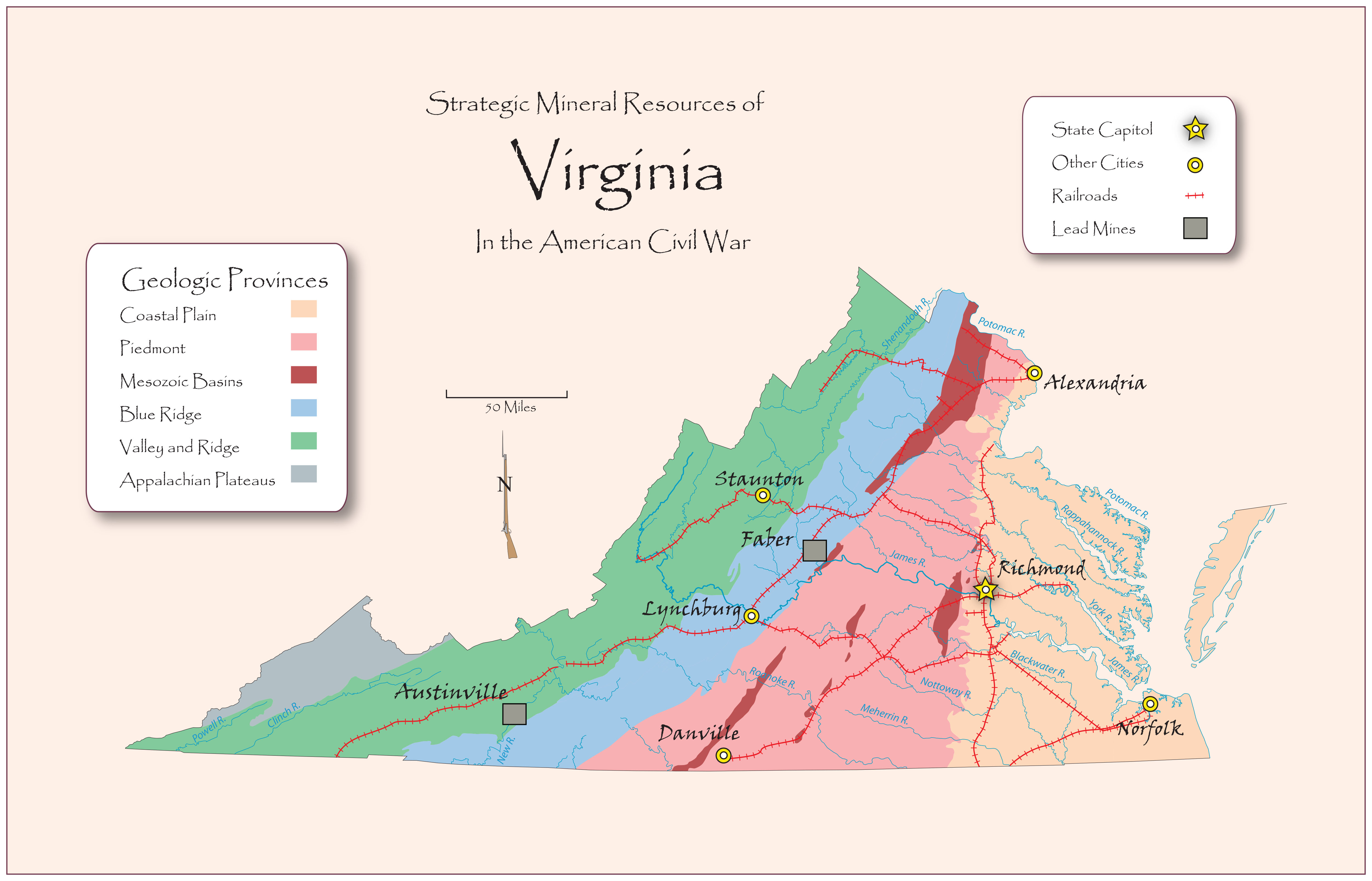 Strategic Mineral Resources of Virginia in the American Civil War - Lead