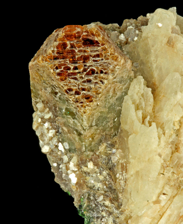 A hafnon crystal