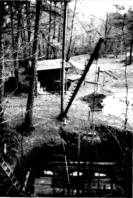 One of the Morefield mine shafts.
												From Giannini and Sweet, 1991.