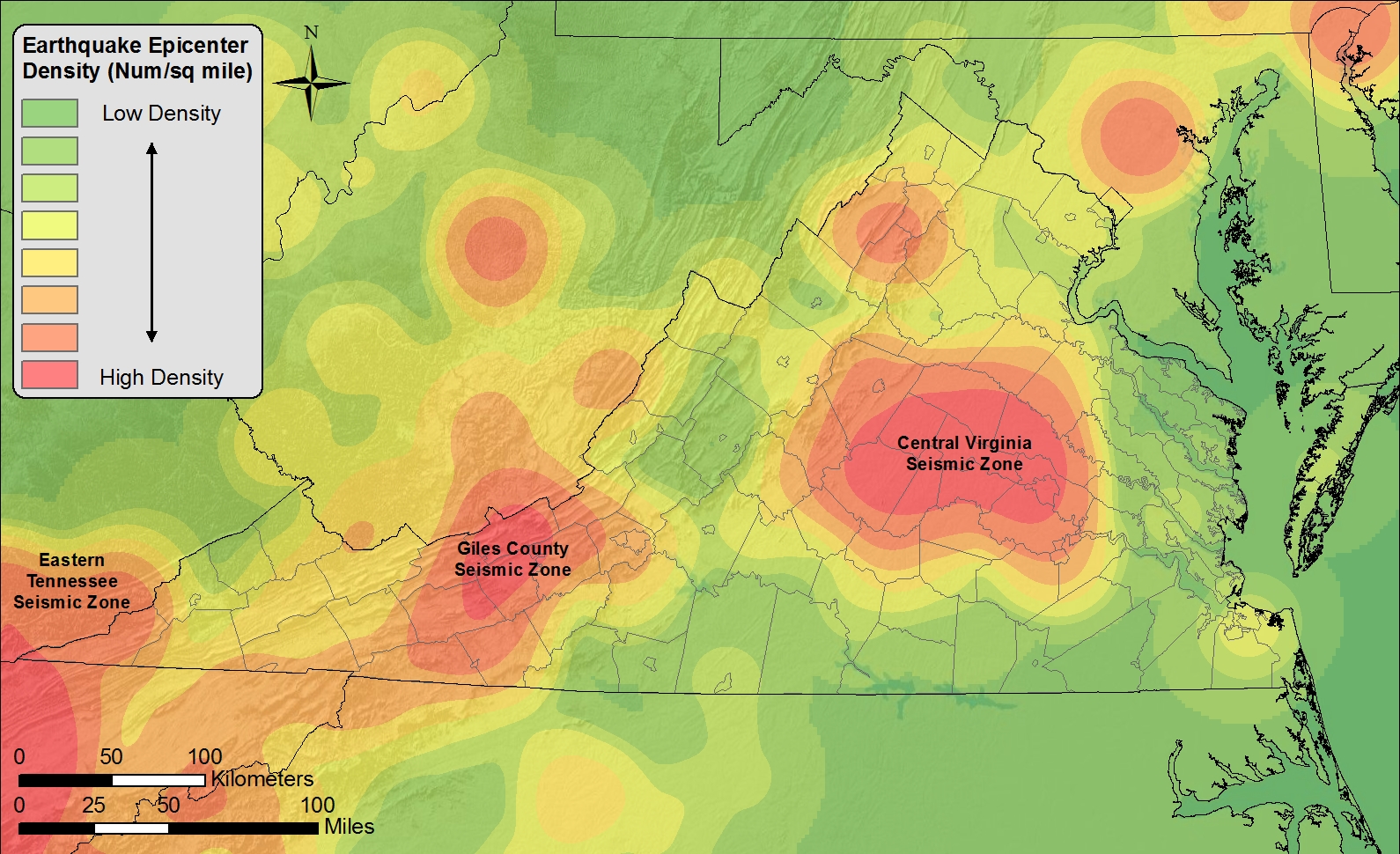 Virginia Energy Geology and Mineral Resources Earthquake Hazard Mapping