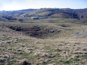 Sinkhole in Russell County, Virginia