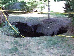 Mine subsidence in the Richmond area